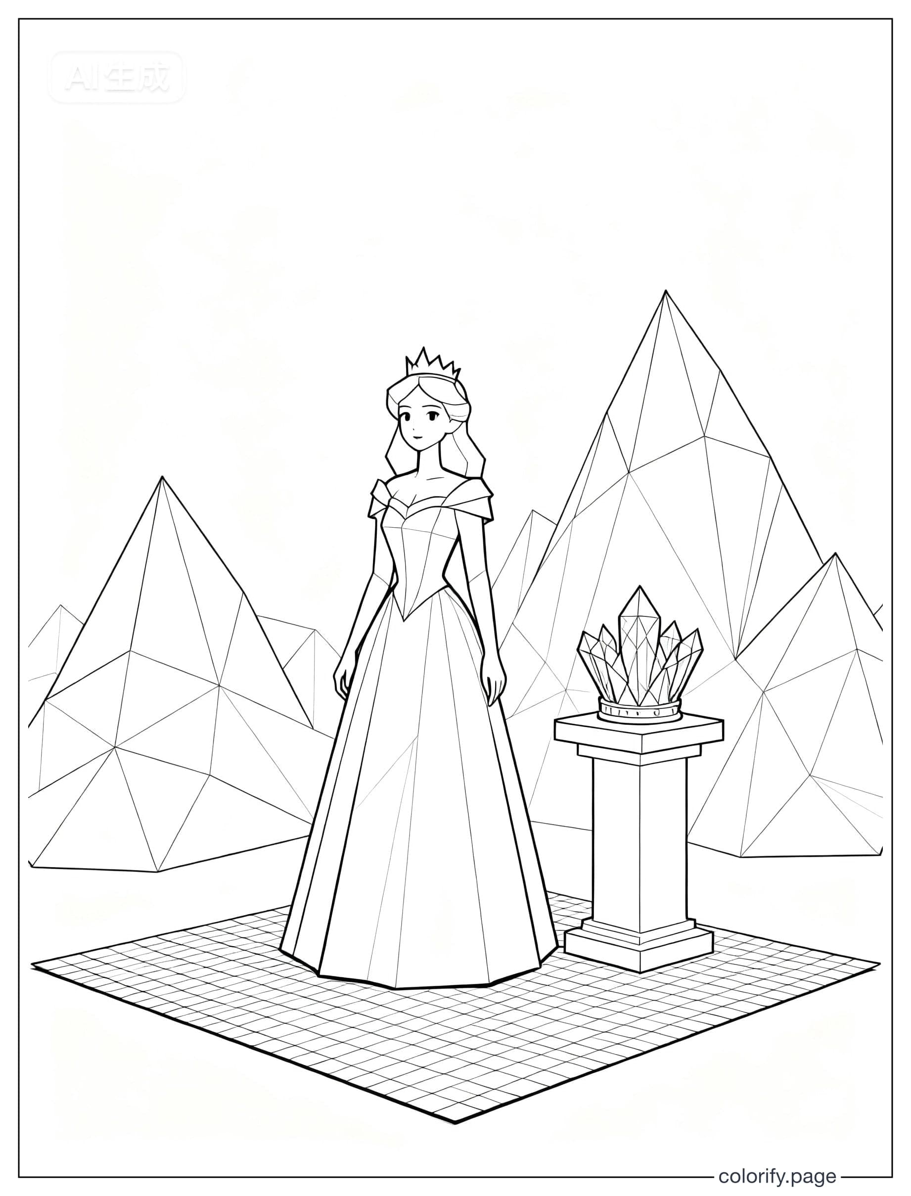 Páginas para colorear de Princess - Gratis e imprimibles (Sin marca de agua)