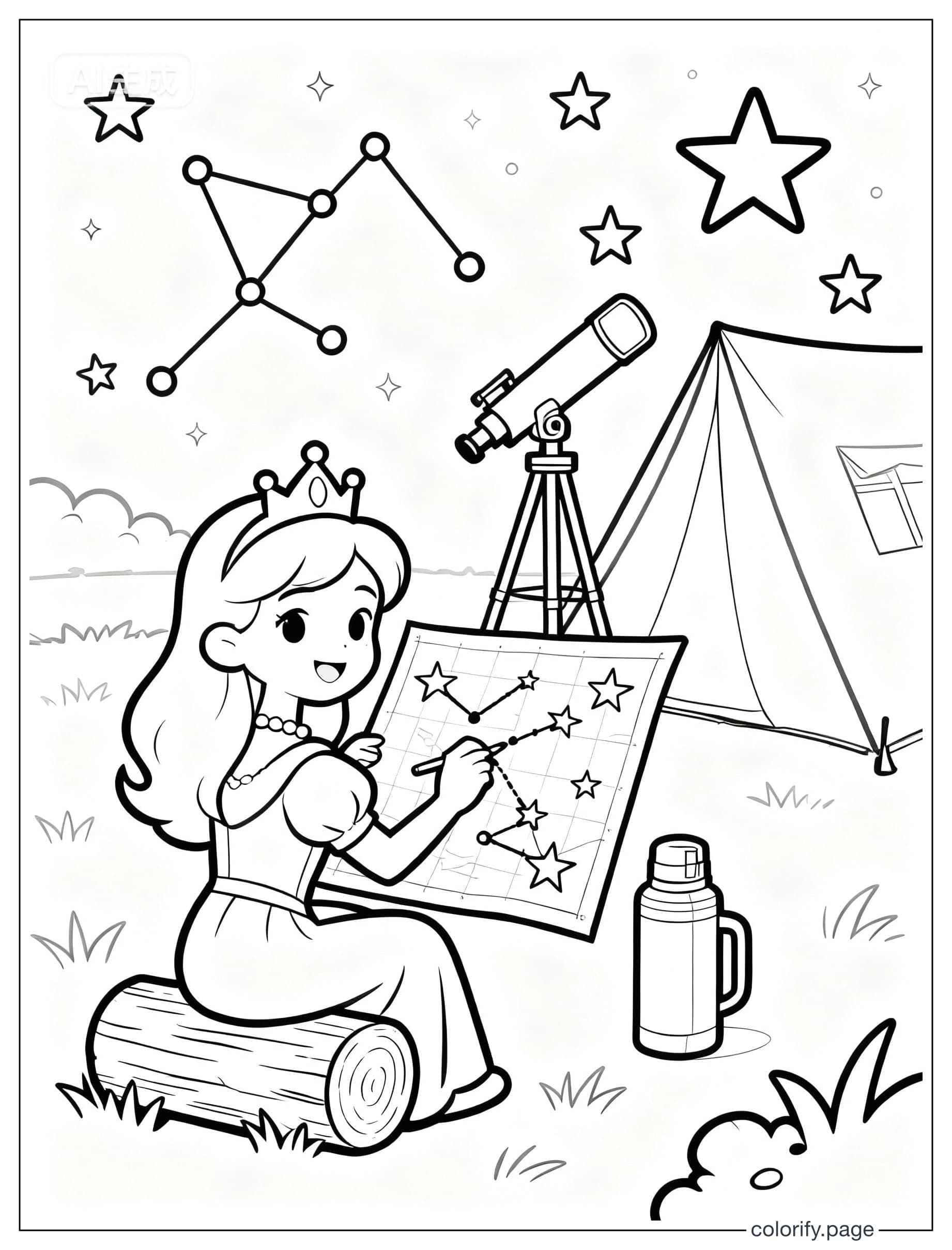 Páginas para colorear de Princess - Gratis e imprimibles (Sin marca de agua)