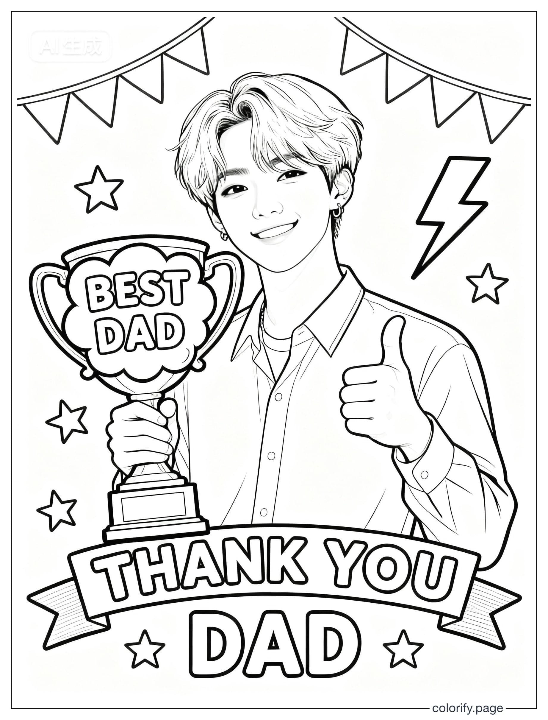 K Pop Star Coloring Page coloring pages - Free & Printable (No Watermark)