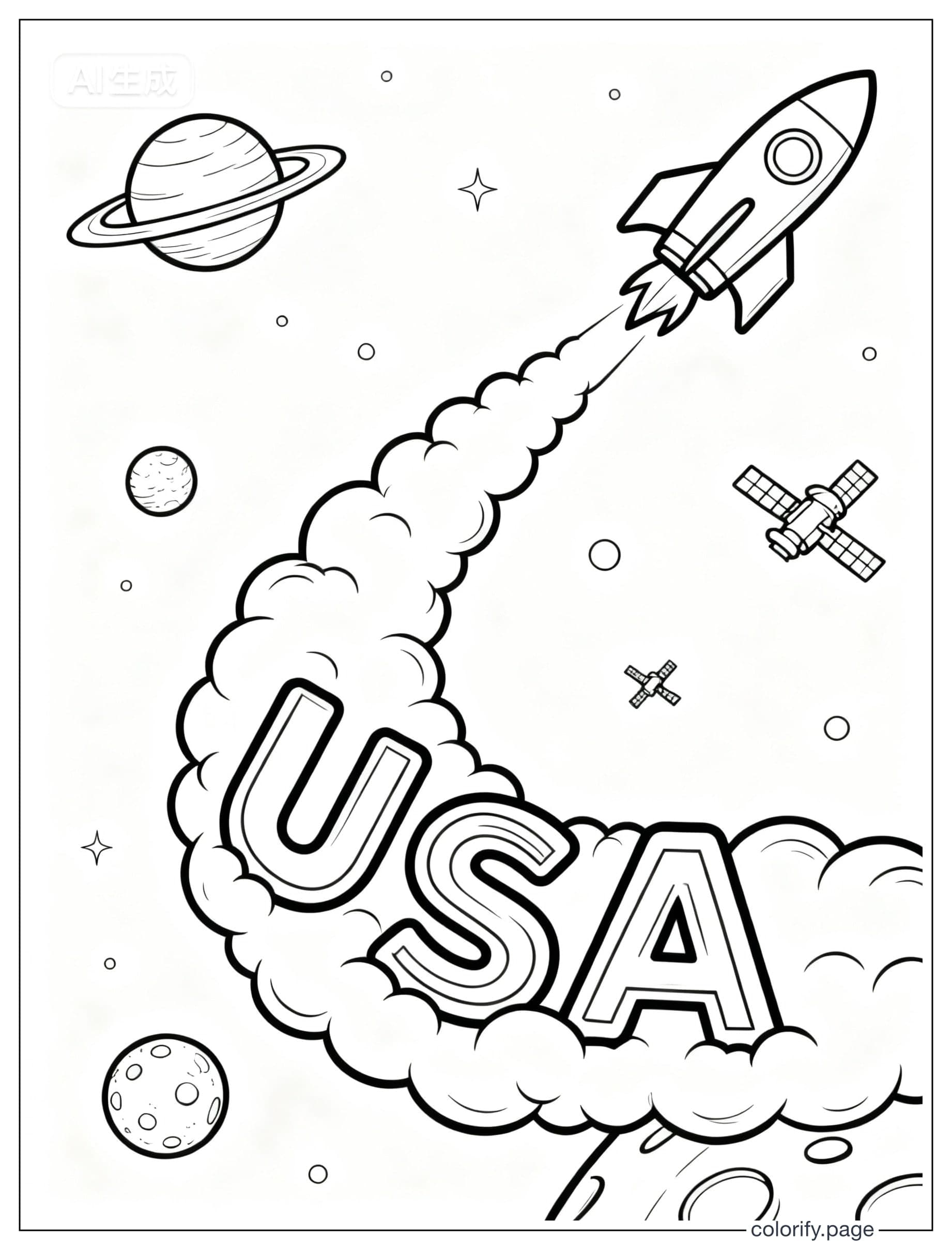 Páginas para colorear de USA - Gratis e imprimibles (Sin marca de agua)