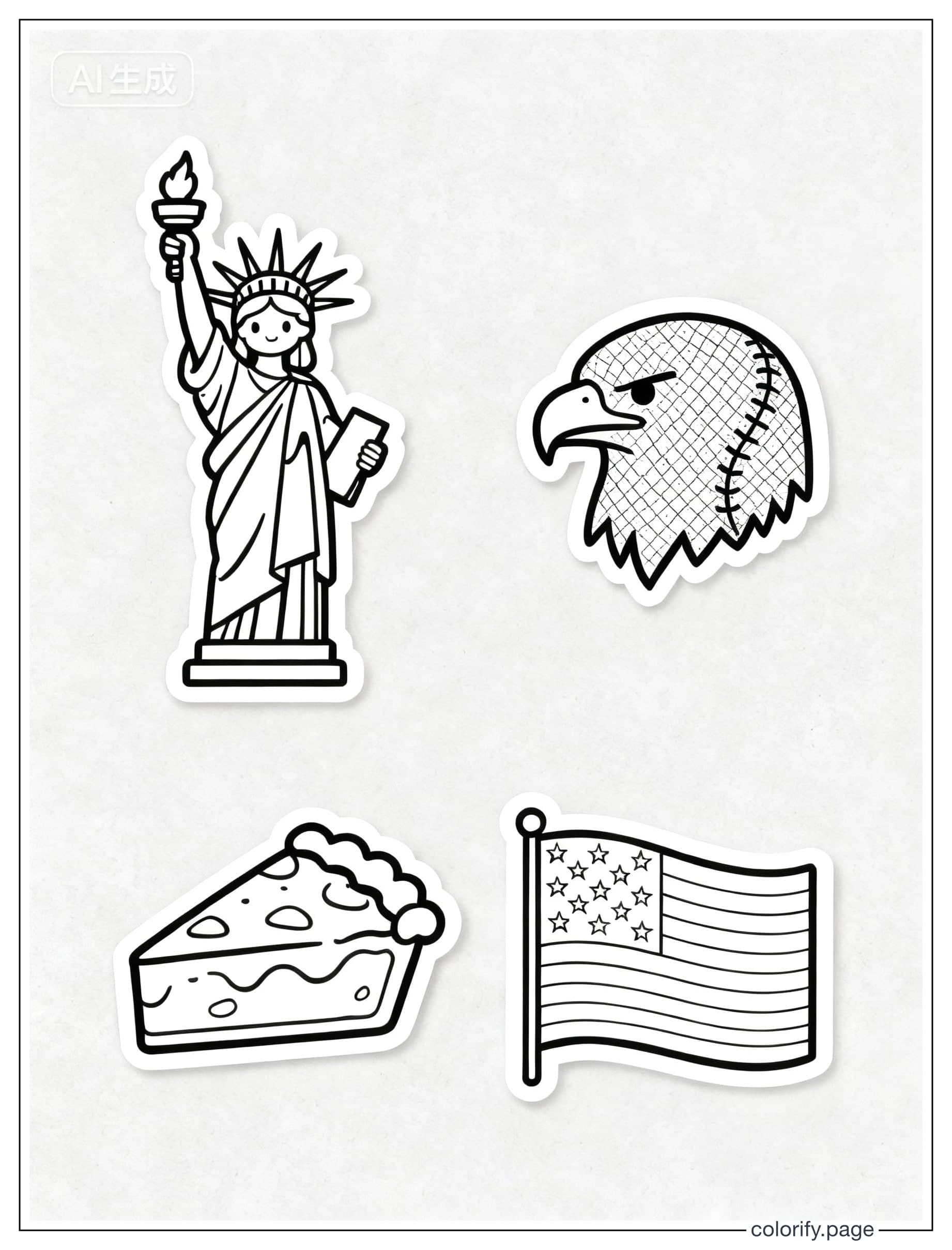 Páginas para colorear de USA - Gratis e imprimibles (Sin marca de agua)