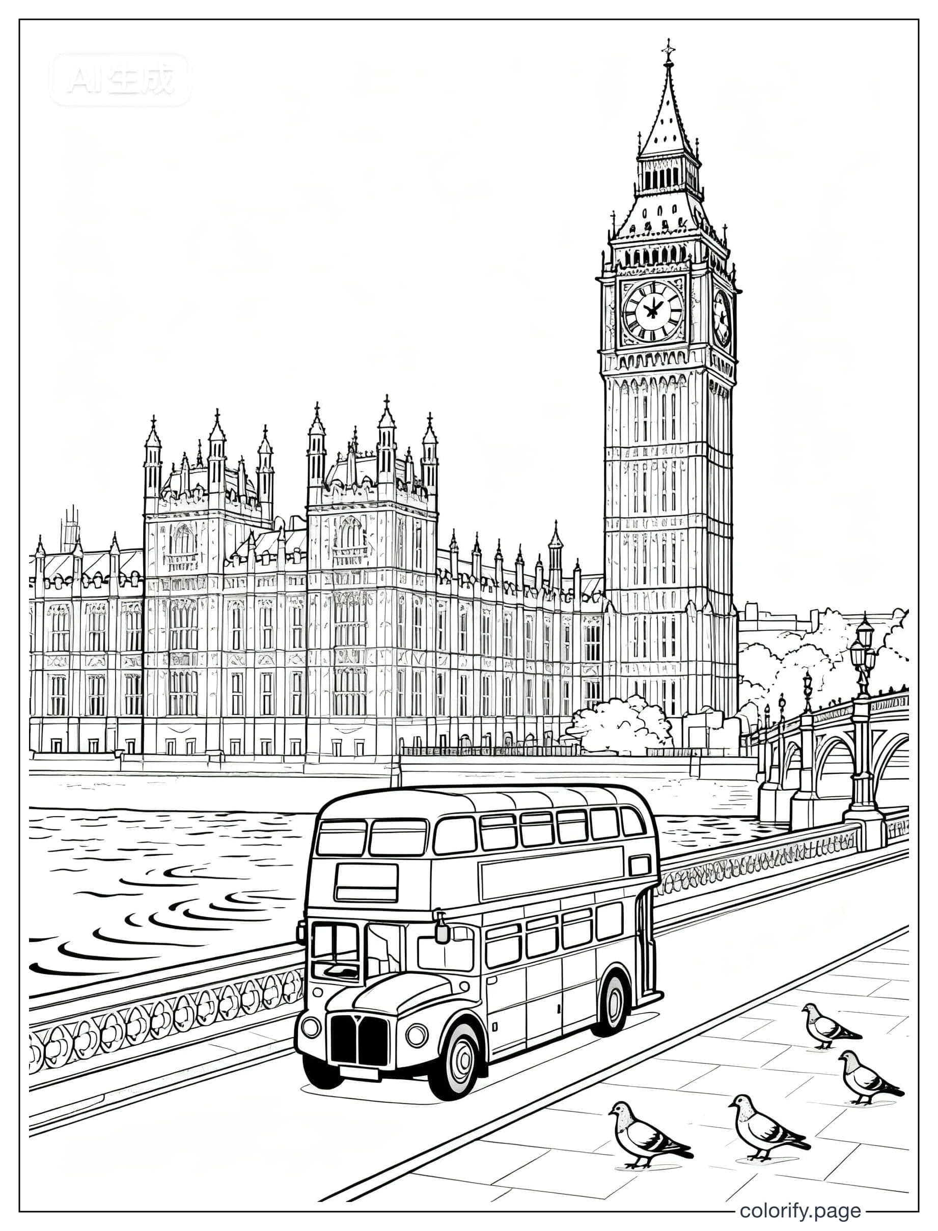 United Kingdom Theme coloring pages - Free & Printable (No Watermark)