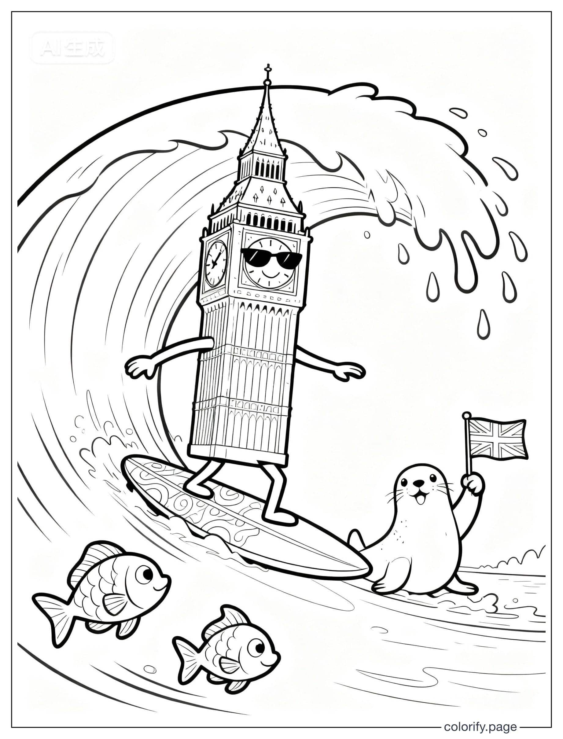 United Kingdom Theme coloring pages - Free & Printable (No Watermark)