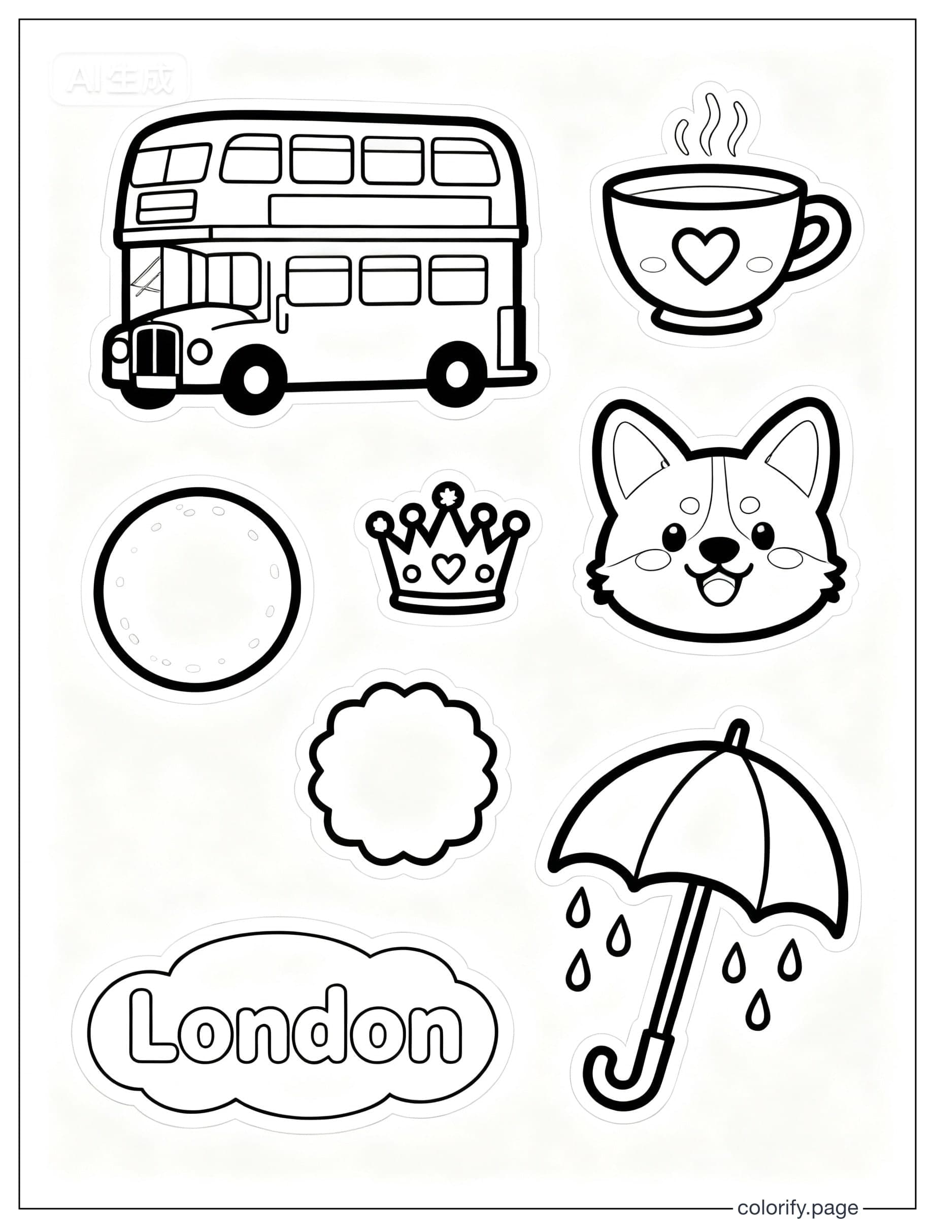 United Kingdom Theme coloring pages - Free & Printable (No Watermark)