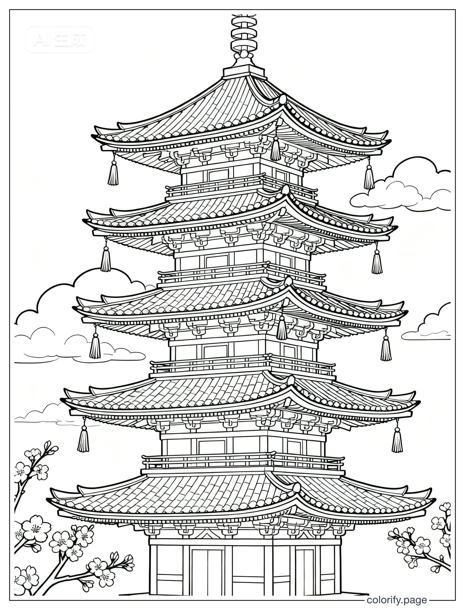 Páginas para colorear de Japan Theme - Gratis e imprimibles (Sin marca de agua)